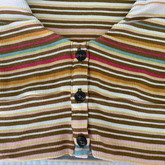 Urban Outfitters Striped Crop Top (M) - Picture 4 of 9